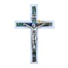 Mother of Pearl Small Latin Crucifix from Bethlehem