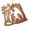 Handcrafted Olive Wood Christmas Ornament from Bethlehem
