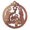 Handcrafted Olive Wood Christmas Ornament from Bethlehem