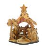 Nativity scene from Bethlehem. Wooden nativity from the Holy land