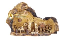 Olive Wood Nativity Cave-08