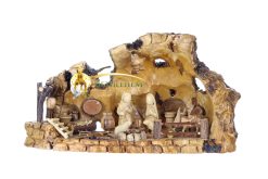 Olive Wood Nativity Cave-04